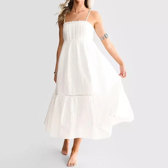 chinese dress ladies Billabong - Wave Haze Midi Dress - Salt Crystal main image 1